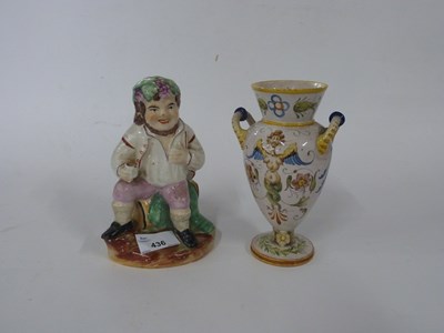 Lot 436 - Staffordshire figure of a Vintner or Jolly...