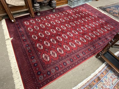 Lot 705 - Super Keshan floor rug decorated with a...