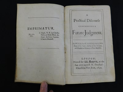 Lot 258 - WILLIAM SHERLOCK: A PRACTICAL DISCOURSE...