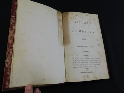 Lot 288 - ANON: THE HISTORY OF THE CAMPAIGN OF 1796 IN...