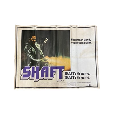 Lot 108 - Shaft (1971) quad poster. Printed by Lonsdale...