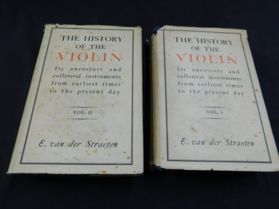 Lot 323 - EDMUND VAN DER STRATEN: HISTORY OF THE VIOLIN...