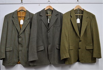 Lot 130 - Three gentleman's tweed jackets, to include a...