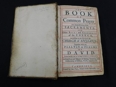 Lot 359 - THE BOOK OF COMMON PRAYER, Cambridge, John...