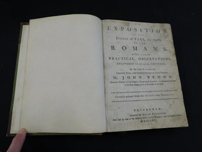 Lot 363 - JOHN BROWN: AN EXPOSITION OF THE EPISTLE OF...