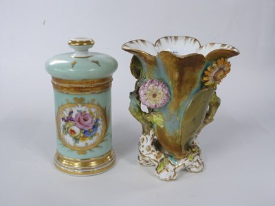 Lot 459 - 19th Century English porcelain vase decorated...