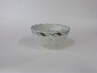 Lot 464 - Lowestoft porcelain bowl circa 1790, the...