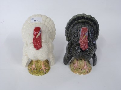 Lot 481 - Two models of Turkeys by Royal Doulton, one...