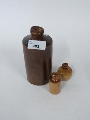 Lot 482 - Group of stone ware 19th Century ink bottle,...