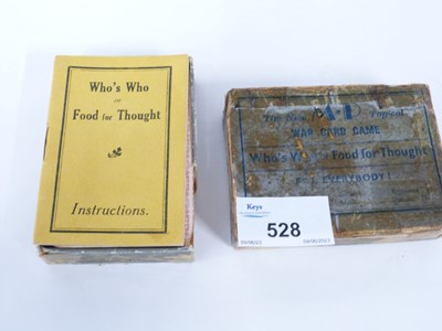 Lot 528 - Interesting pack of cards entitled War Card...