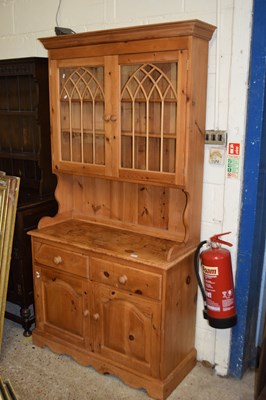 Lot 397 - MODERN PINE DRESSER, THE TOP WITH TWO DOORS...