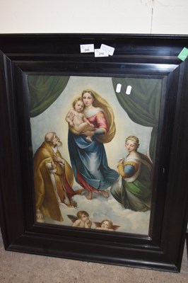 Lot 245 - Chromolithograph print Mary & Jesus