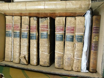 Lot 646 - 1 box - Hume & Smollett History of England - 8...