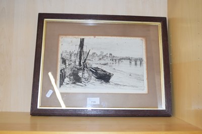 Lot 718 - CHARLES WATSON, BLACK AND WHITE PRINT, CHELSEA