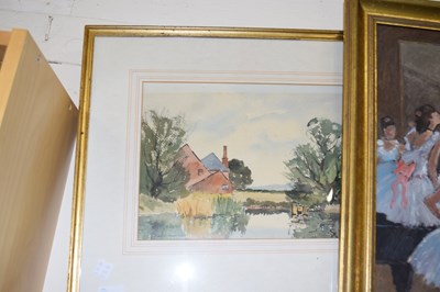 Lot 725 - RONALD CRAMPTON, STUDY OF A COUNTRY COTTAGE BY...