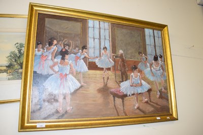 Lot 726 - TOM FLANAGAN, STUDY OF BALLET DANCERS, 94CM WIDE