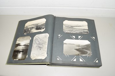 Lot 121 - ALBUM OF BLACK AND WHITE POSTCARDS TO INCLUDE...