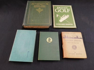 Lot 420 - BERNARD DARWIN: 5 Titles: THE GOLF COURSES OF...