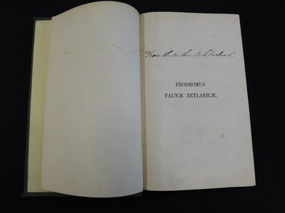 Lot 423 - EDWARD FREDERICK KELAART: PRODROMUS FAUNAE...