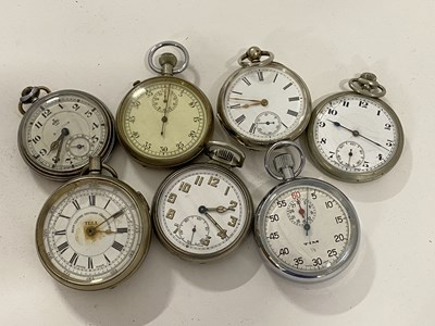 Lot 242 - Group of seven various cased pocket watches...