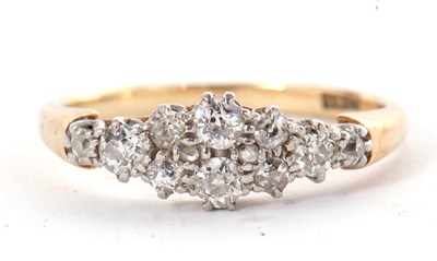 Lot 57 - An 18ct diamond ring, set with old European...