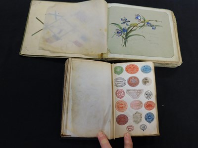Lot 518 - Great War period common place album including...