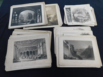 Lot 363 - Packet - Good quantity of engraved prints,...