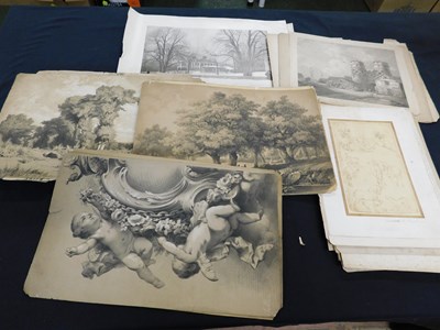 Lot 368 - Box - Good quantity of engraved prints, mainly...