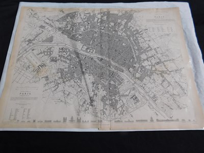 Lot 583 - SDUK: PARIS, engraved plan, 1834, approx 385 x...