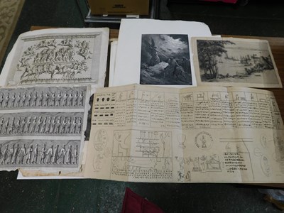 Lot 627 - Paacket - Assorted engraved prints mainly 18th...