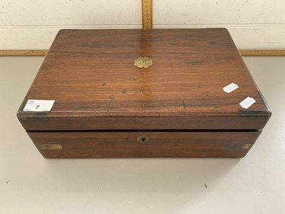 Lot 7 - 19th Century mahogany brass bound writing box