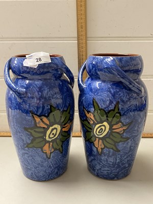 Lot 28 - Pair of Royal Torquay Pottery vases