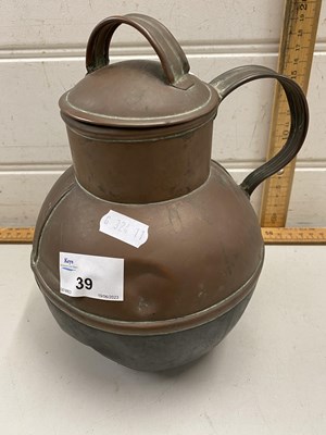 Lot 39 - Channel Islands type copper jug