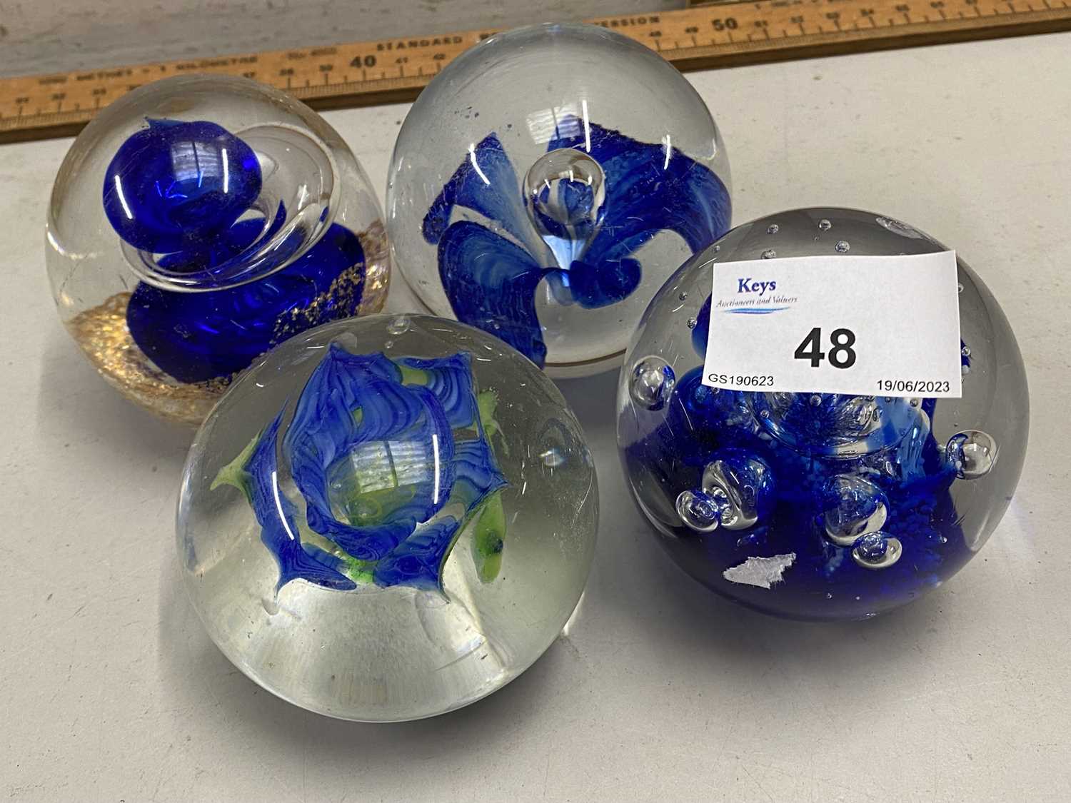 Lot 48 - Four various assorted paperweights