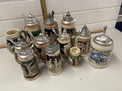 Lot 111 - Collection of German beer steins