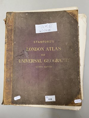 Lot 113 - Stanfords London Atlas of Universal Geography