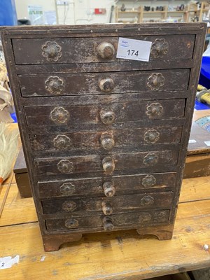 Lot 174 - A small Far Eastern hardwood table top chest