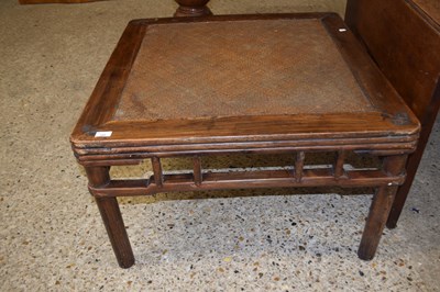 Lot 188 - An Oriental square coffee table, the centre...