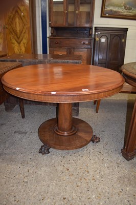 Lot 190 - 19th Century mahogany pedestal dining table,...