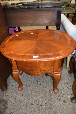 Lot 213 - Reproduction oval topped coffee table