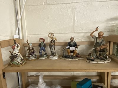 Lot 500 - Quantity of Capodimonte figures and others...