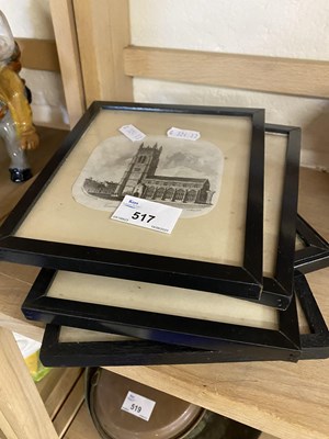 Lot 517 - Five framed and glazed engravings of local scenes