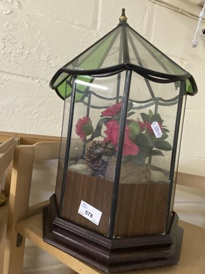 Lot 578 - An octagonal glass terrarium