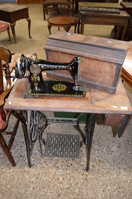 Lot 223 - Vintage Singer Treadle sewing machine