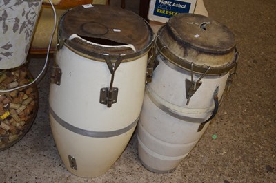 Lot 240 - Pair of Conga drums