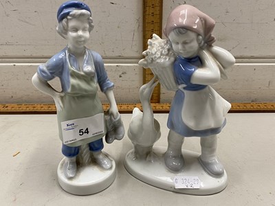 Lot 54 - Two German porcelain figures