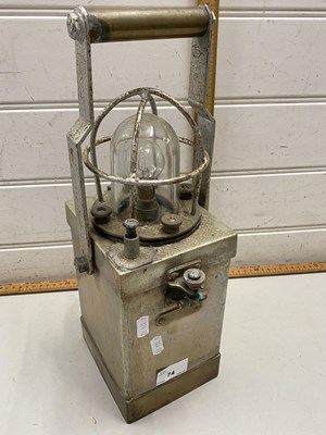 Lot 74 - Vintage railway lantern marked 'D60'