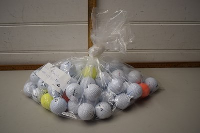 Lot 49 - Bag of approx 50 assorted golf balls