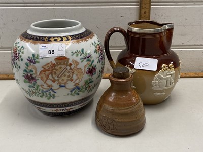 Lot 88 - Samson porcelain ginger jar together with a...