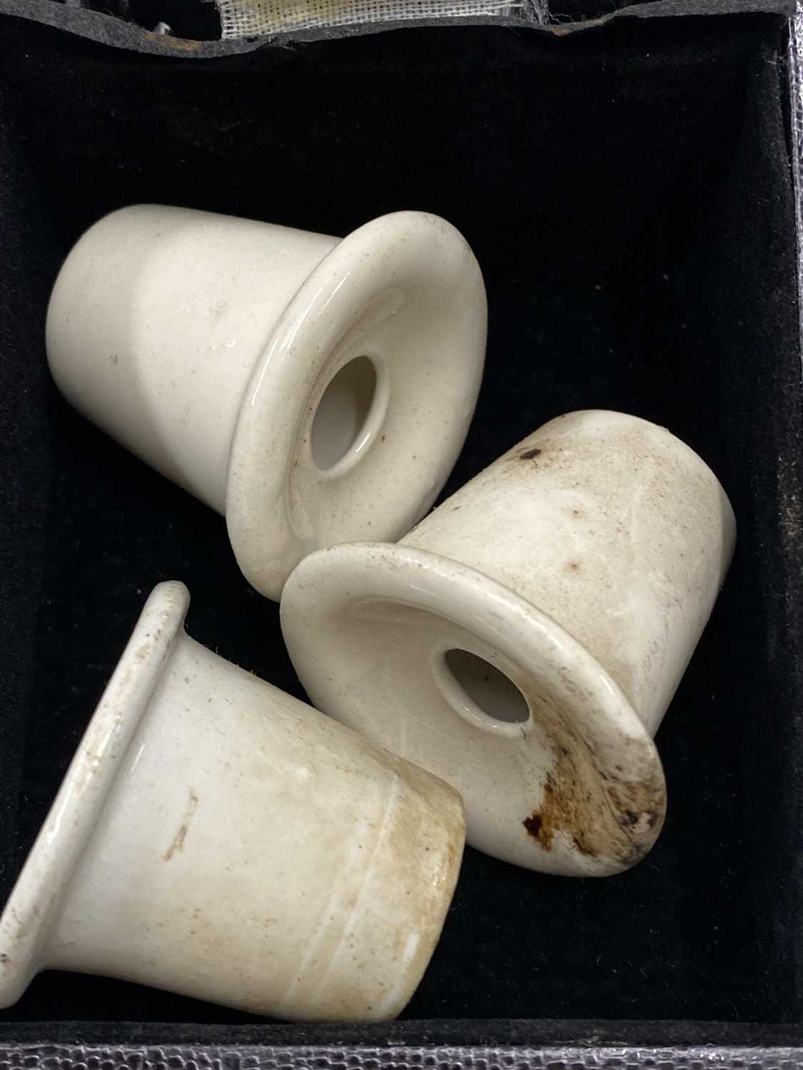 Lot 93 - Three vintage ceramic ink wells